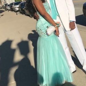 Mint Blue prom dress